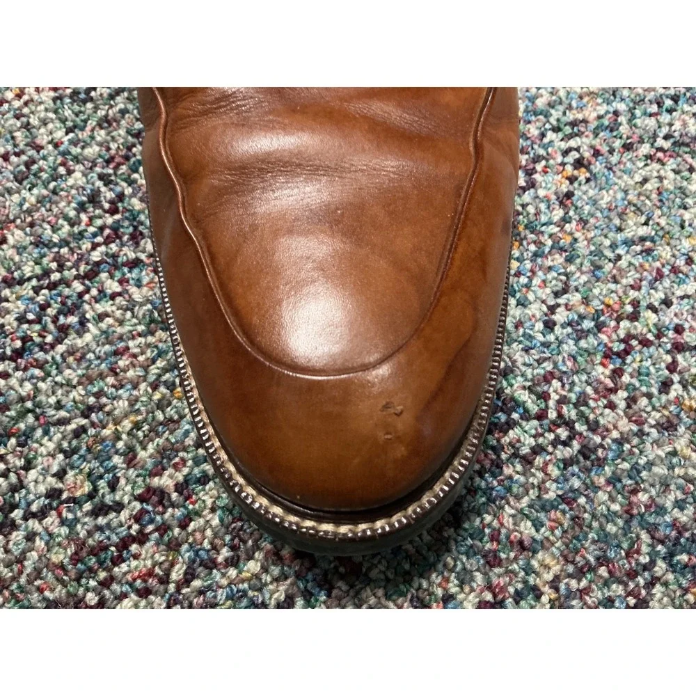 Cole Haan Mens British Tan‎ Leather Apron Toe Derby Shoes Size 11 M C11011